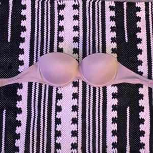 PINK Nude Strapless Push-Up Bra